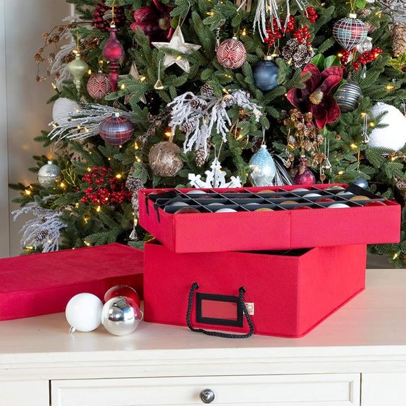 Bags [Christmas Ornament Storage Box with Dividers] - (Holds 48 Ornaments‎ - Picture 2 of 9